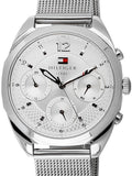  Shop Authentic Tommy Hilfiger Mia Silver Dial Silver Mesh Bracelet Watch for Men - 1781628 - Luxxuri