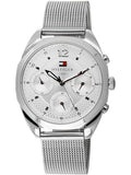  Shop Authentic Tommy Hilfiger Mia Silver Dial Silver Mesh Bracelet Watch for Men - 1781628 - Luxxuri