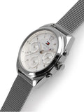  Shop Authentic Tommy Hilfiger Mia Silver Dial Silver Mesh Bracelet Watch for Men - 1781628 - Luxxuri