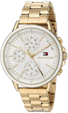  Shop Authentic Tommy Hilfiger Carly White Dial Gold Steel Strap Watch for Women - 1781786 - Luxxuri