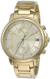  Shop Authentic Tommy Hilfiger Claudia Gold Dial Gold Steel Strap Watch for Women - 1781821 - Luxxuri