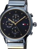  Shop Authentic Tommy Hilfiger Blake Blue Dial Blue Steel Strap Watch for Women - 1781893 - Luxxuri