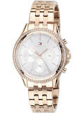  Shop Authentic Tommy Hilfiger Ari Diamonds Silver Dial Rose Gold Steel Strap Watch for Women - 1781978 - Luxxuri
