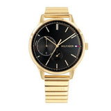  Shop Authentic Tommy Hilfiger Brooke Black Dial Gold Steel Strap Watch for Women  - 1782019 - Luxxuri