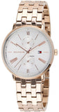  Shop Authentic Tommy Hilfiger Jenna Quartz White Dial Rose Gold Steel Strap Watch for Women - 1782070 - Luxxuri