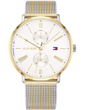  Shop Authentic Tommy Hilfiger Jenna Quartz White Dial Two Tone Mesh Bracelet Watch for Women  - 1782074 - Luxxuri