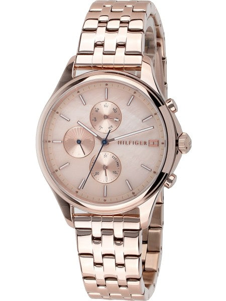  Shop Authentic Tommy Hilfiger Whitney Chronograph Quartz Rose Gold Dial Rose Gold Steel Strap Watch For Women - 1782120 - Luxxuri