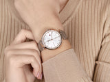  Shop Authentic Tommy Hilfiger Angela Quartz Silver Dial Brown Leather Strap Watch for Women - 1782125 - Luxxuri