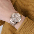 Tommy Hilfiger Haven Chronograph Rose Gold Dial Rose Gold Steel Strap Watch For Women - 1782197
