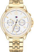  Shop Authentic Tommy Hilfiger Harper Chronograph White Dial Gold Steel Strap Watch For Women - 1782223 - Luxxuri