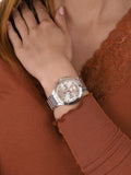  Shop Authentic Tommy Hilfiger Eve Chronograph Quartz Pink Dial Silver Steel Strap Watch For Women - 1782279 - Luxxuri