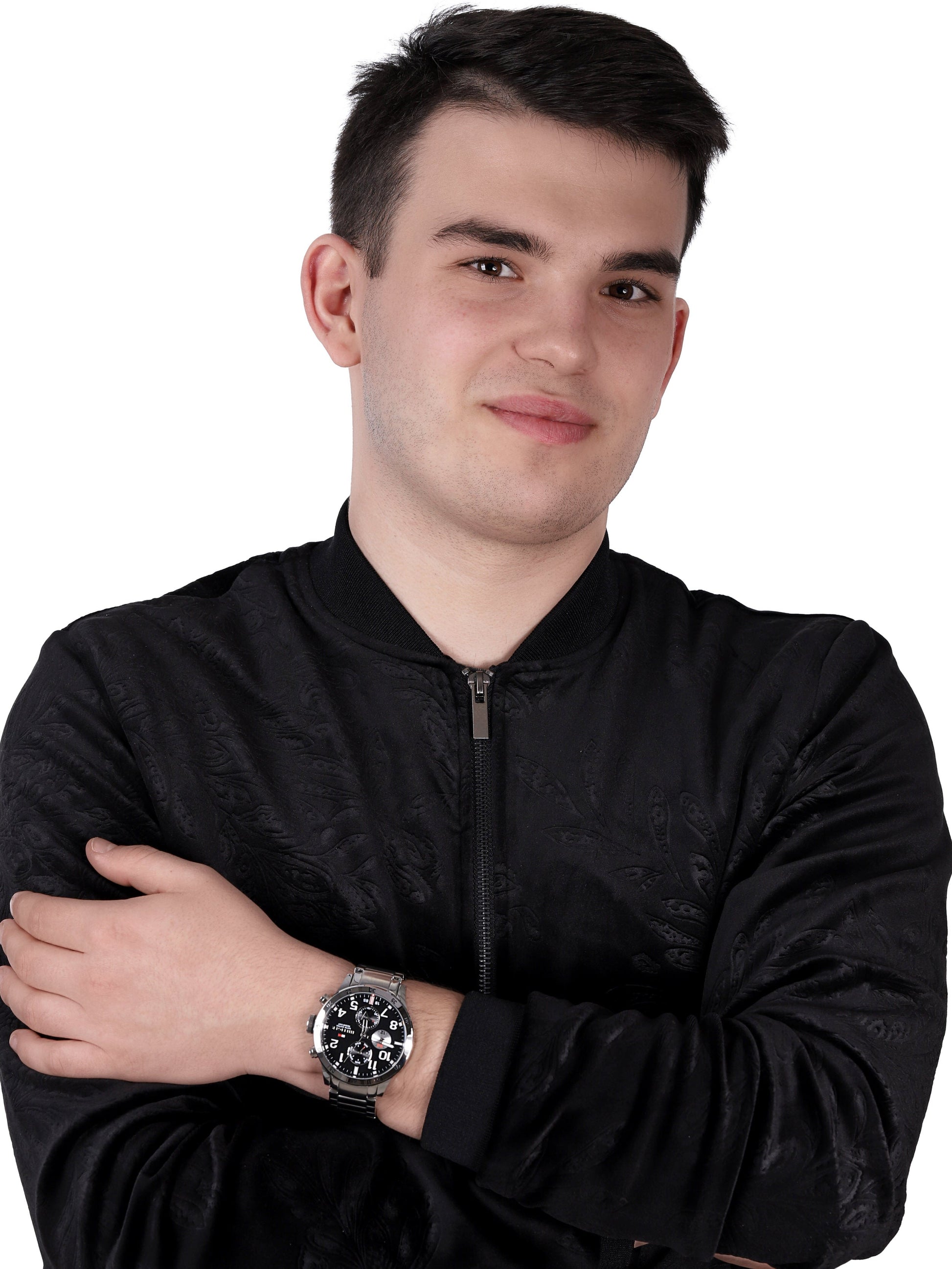  Shop Authentic Tommy Hilfiger Cool Sport Multifunction Black Dial Silver Steel Strap Watch for Men - 1791141 - Luxxuri