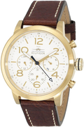 Tommy Hilfiger Jake Quartz White Dial Brown Leather Strap Watch for Men - 1791231
