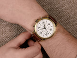 Shop Authentic Tommy Hilfiger Jake Quartz White Dial Brown Leather Strap Watch for Men - 1791231 - Luxxuri