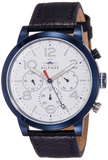  Shop Authentic Tommy Hilfiger Jake Multi Function Quartz White Dial Black Leather Strap Watch for Men - 1791235 - Luxxuri