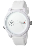  Shop Authentic Tommy Hilfiger Denim White Dial White Rubber Strap Watch for Men - 1791324 - Luxxuri