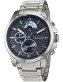  Shop Authentic Tommy Hilfiger Decker Quartz Blue Dial Silver Steel Strap Watch for Men - 1791348 - Luxxuri