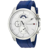  Shop Authentic Tommy Hilfiger Decker Quartz White Dial Blue Rubber Strap Watch for Men - 1791349 - Luxxuri
