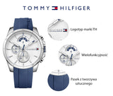  Shop Authentic Tommy Hilfiger Decker Quartz White Dial Blue Rubber Strap Watch for Men - 1791349 - Luxxuri