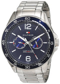  Shop Authentic Tommy Hilfiger Erik Chronograph Blue Dial Silver Steel Strap Watch for Men - 1791366 - Luxxuri