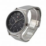  Shop Authentic Tommy Hilfiger Damon Quartz Chronograph Black Dial Silver Mesh Bracelet Watch for Men - 1791415 - Luxxuri