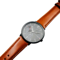 Tommy Hilfiger Brooklyn Quartz Black Dial Brown Leather Strap Watch for Men - 1791510