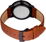  Shop Authentic Tommy Hilfiger Brooklyn Quartz Black Dial Brown Leather Strap Watch for Men - 1791510 - Luxxuri
