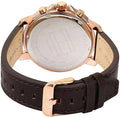 Tommy Hilfiger London Chronograph Blue Dial Brown Leather Strap Watch for Men - 1791532