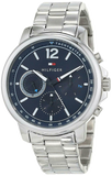  Shop Authentic Tommy Hilfiger London Chronograph Quartz Blue Dial Silver Steel Strap Watch for Men - 1791534 - Luxxuri