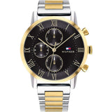  Shop Authentic Tommy Hilfiger Analog Black Dial Two Tone Steel Strap Watch for Men - 1791539 - Luxxuri