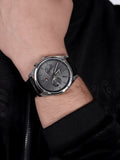  Shop Authentic Tommy Hilfiger Deacan Grey Dial Black Leather Strap Watch for Men - 1791548 - Luxxuri