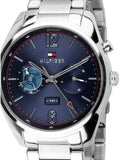  Shop Authentic Tommy Hilfiger Deacan Blue Dial Silver Steel Strap Watch for Men - 1791551 - Luxxuri