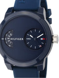  Shop Authentic Tommy Hilfiger Denim Blue Dial Blue Rubber Strap Watch for Men - 1791556 - Luxxuri