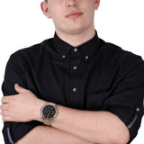  Shop Authentic Tommy Hilfiger Decker Chronograph Black Dial Two Tone Steel Strap Watch for Men - 1791559 - Luxxuri