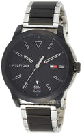  Shop Authentic Tommy Hilfiger Sneaker Quartz Black Dial Two Tone Steel Strap Watch for Men - 1791619 - Luxxuri