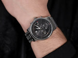  Shop Authentic Tommy Hilfiger Kyle Chronograph Grey Dial Silver Steel Strap Watch for Men - 1791632 - Luxxuri