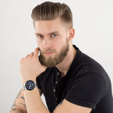  Shop Authentic Tommy Hilfiger Austin Blue Dial Silver Steel Strap Watch for Men - 1791640 - Luxxuri
