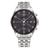  Shop Authentic Tommy Hilfiger West Quartz Black Dial Silver Steel Strap Watch For Men - 1791707 - Luxxuri