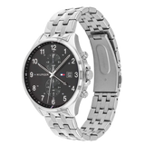  Shop Authentic Tommy Hilfiger West Quartz Black Dial Silver Steel Strap Watch For Men - 1791707 - Luxxuri