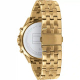  Shop Authentic Tommy Hilfiger West Chronograph Quartz Black Dial Gold Steel Strap Watch For Men - 1791708 - Luxxuri