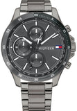 Shop Authentic Tommy Hilfiger Bank Grey Dial Grey Steel Strap Watch for Men - 1791719 - Luxxuri