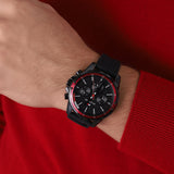  Shop Authentic Tommy Hilfiger Mason Black Dial Black Rubber Strap Watch for Men - 1791793 - Luxxuri