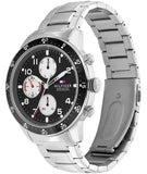  Shop Authentic Tommy Hilfiger Jimmy Multifunction Black Dial Silver Steel Strap Watch For Men  - 1791950 - Luxxuri