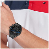  Shop Authentic Tommy Hilfiger Daniel Black Dial Black Steel Strap Watch for Men - 1710383 - Luxxuri
