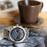  Shop Authentic Tommy Hilfiger Troy Chronograph Blue Dial Silver Steel Strap Watch For Men - 1792104 - Luxxuri