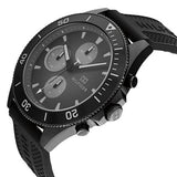  Shop Authentic Tommy Hilfiger Larson Chronograph Black Dial Black Rubber Strap Watch For Men - 1791921 - Luxxuri