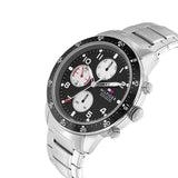  Shop Authentic Tommy Hilfiger Jimmy Multifunction Black Dial Silver Steel Strap Watch For Men  - 1791950 - Luxxuri