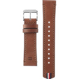  Shop Authentic Tommy Hilfiger Monogram Pop Quartz Silver Dial Brown Leather Strap Watch For Men - 1791772 - Luxxuri
