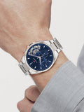  Shop Authentic Tommy Hilfiger Baker Quartz Blue Dial Silver Steel Strap Watch For Men - 1710448 - Luxxuri
