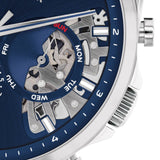  Shop Authentic Tommy Hilfiger Baker Quartz Blue Dial Silver Steel Strap Watch For Men - 1710448 - Luxxuri